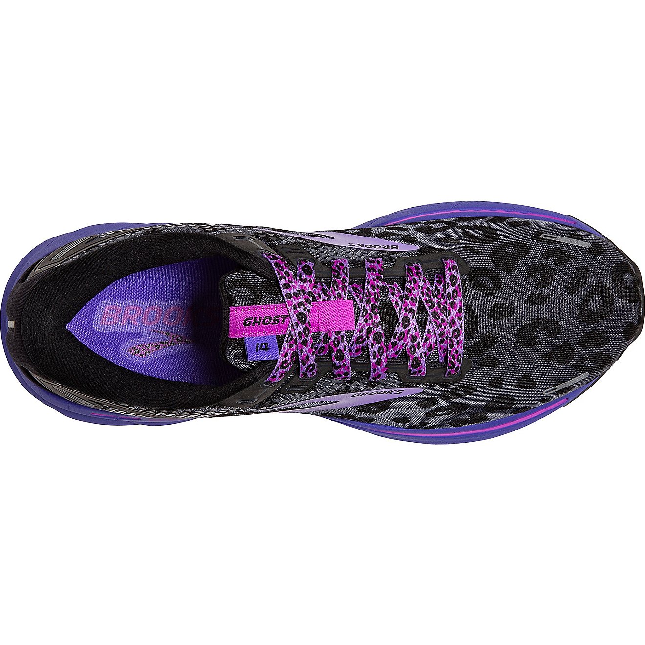 Brooks Women's Ghost 14 Electric Animal Cheetah Running Shoes                                                                    - view number 5