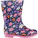 Magellan Outdoors Girls' Floral PVC Boots                                                                                        - view number 1 image