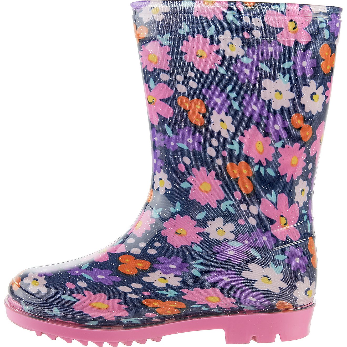 Magellan Outdoors Girls' Floral PVC Boots                                                                                        - view number 2