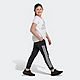 adidas Girls' AEROREADY Rainbow Logo Foil Extended Sizing Size Short Sleeve T-shirt                                              - view number 1 image
