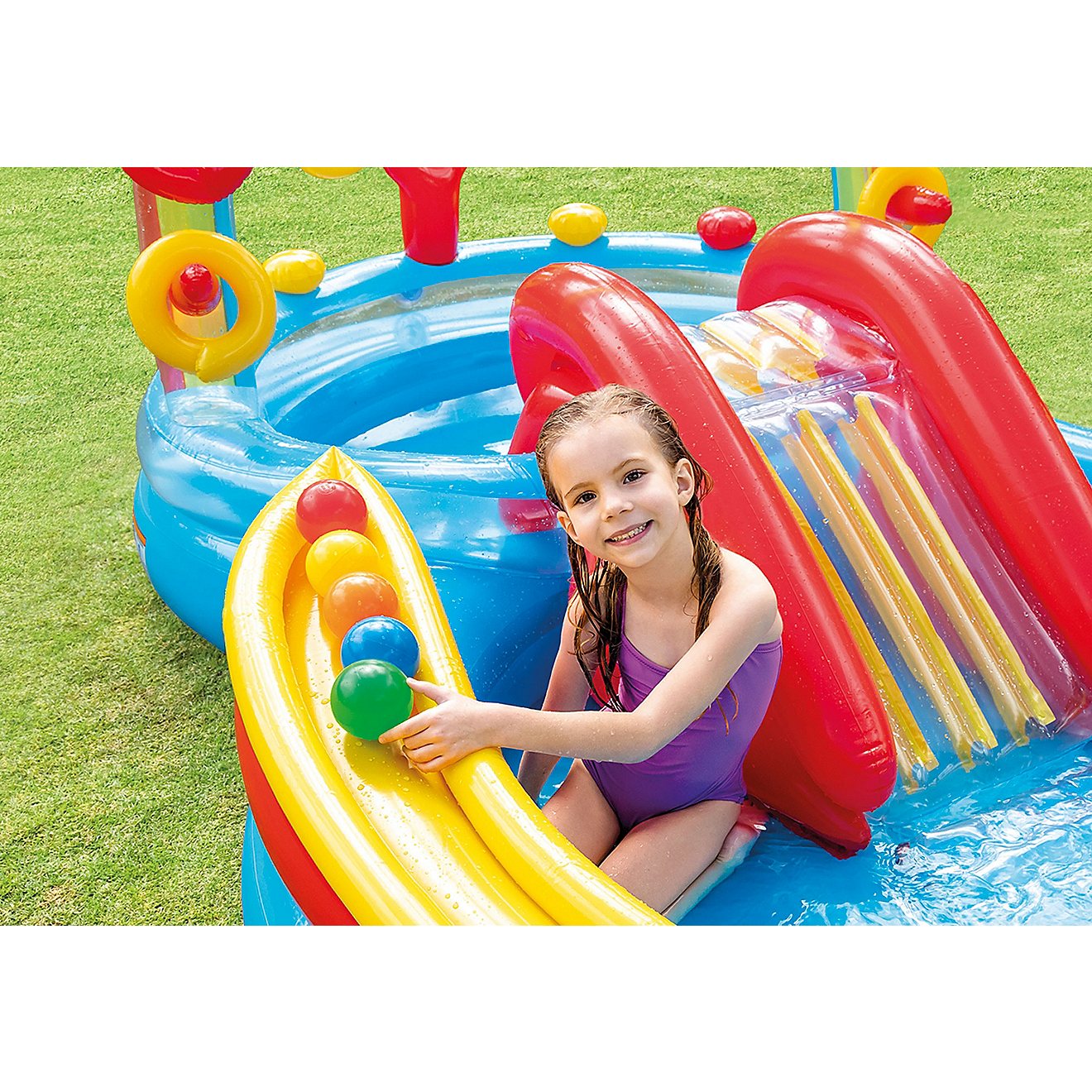 INTEX Rainbow Ring Inflatable Playcenter                                                                                         - view number 6