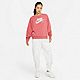 Nike Women's Club Fleece Glitter Crew Pullover                                                                                   - view number 3 image