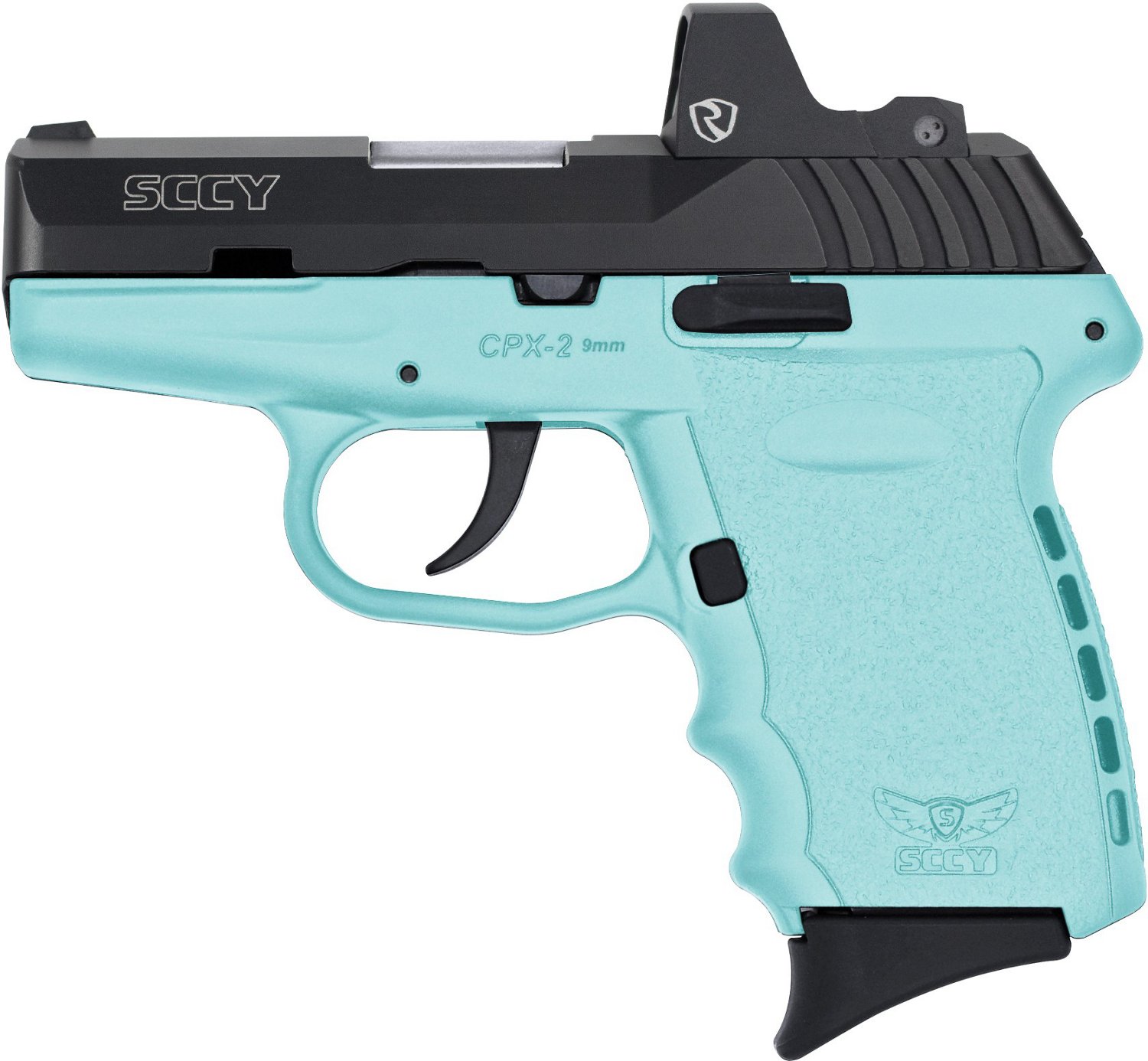 SCCY CPX2 RD Riton Red Dot 9mm Luger 3.10 in Blue Pistol Academy