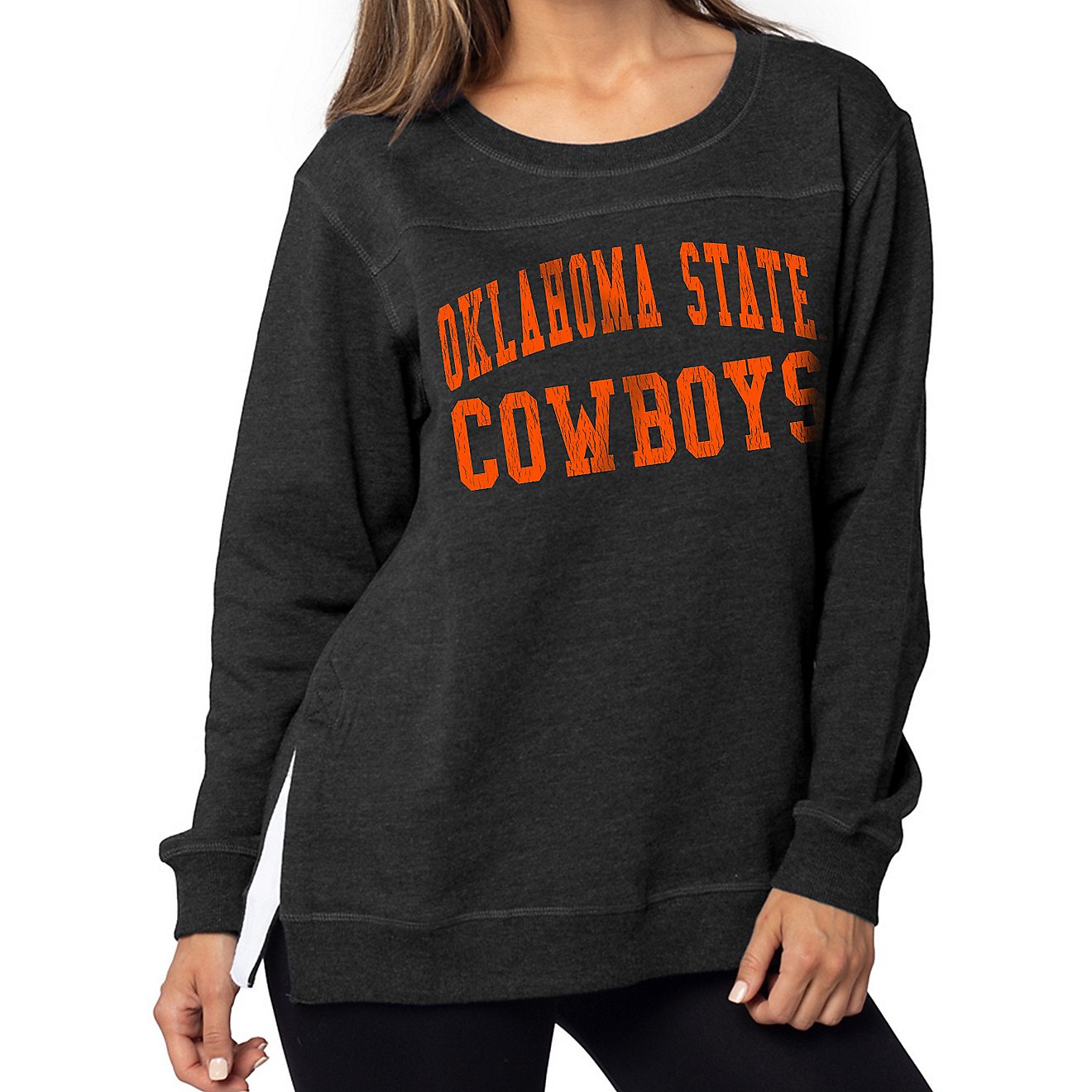 Chicka-d Women's Oklahoma State University Back To Basics Tunic Pullover                                                         - view number 1