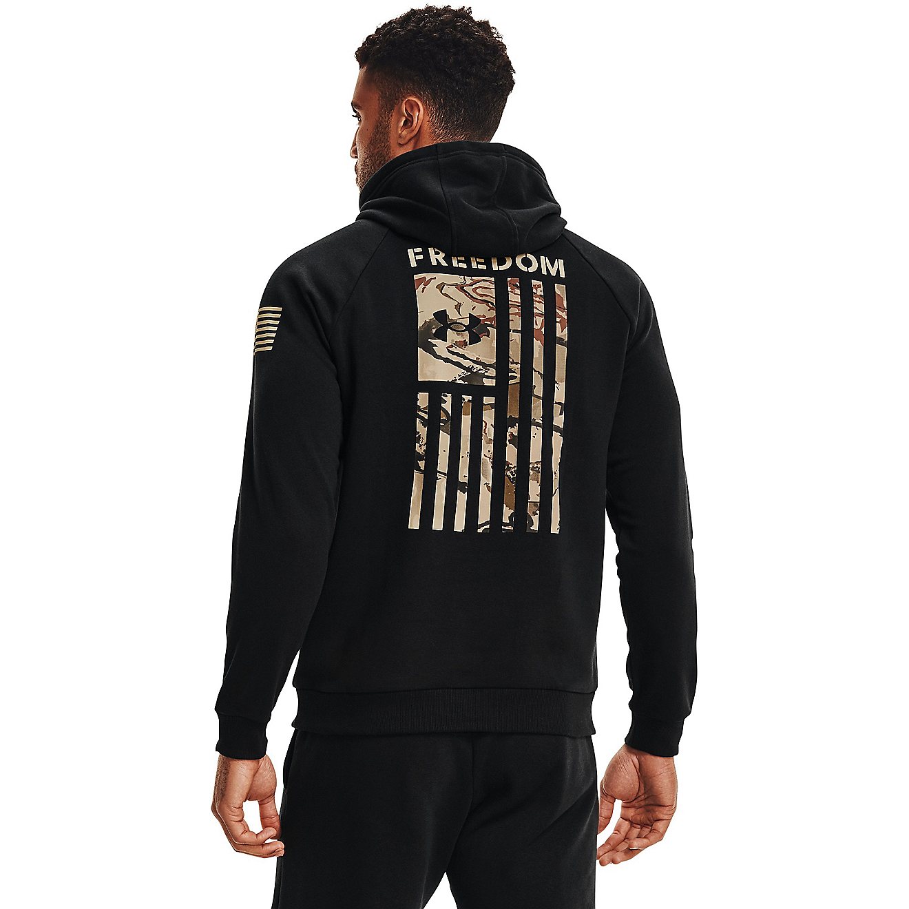 Under Armour Men's New Freedom Flag Graphic Hoodie                                                                               - view number 2