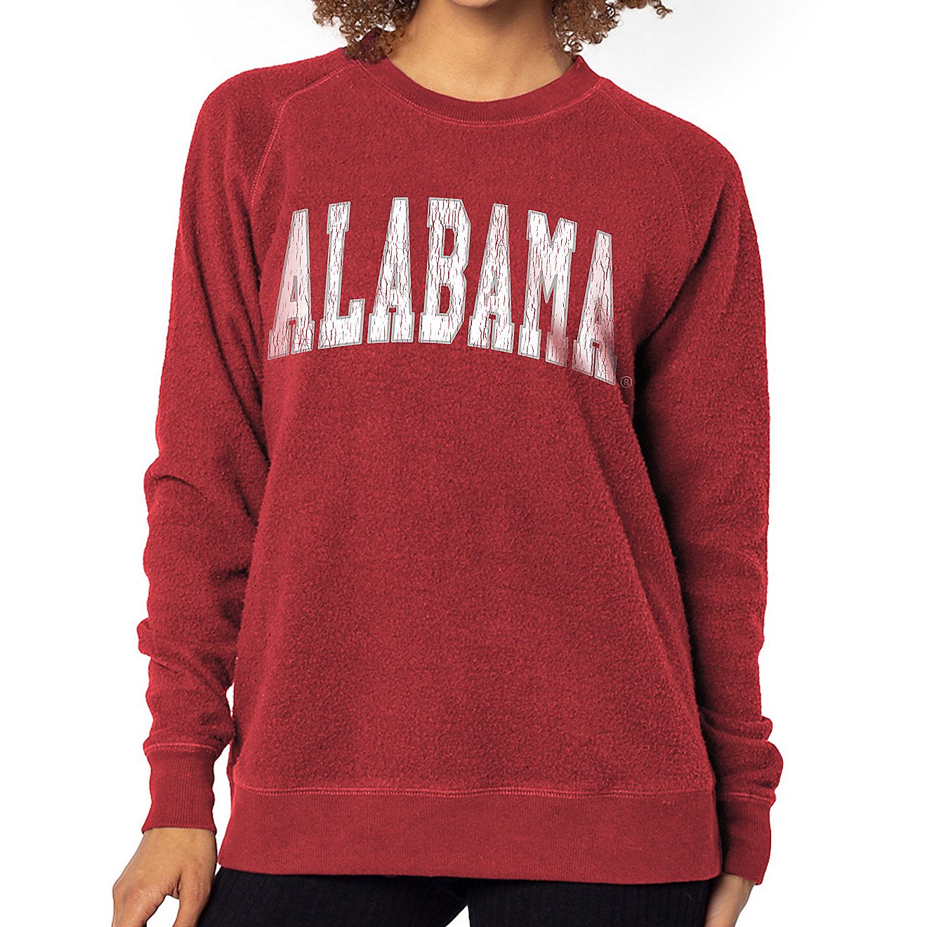 Chicka-d Women's University Of Alabama Home Base Crew Sweater                                                                    - view number 1