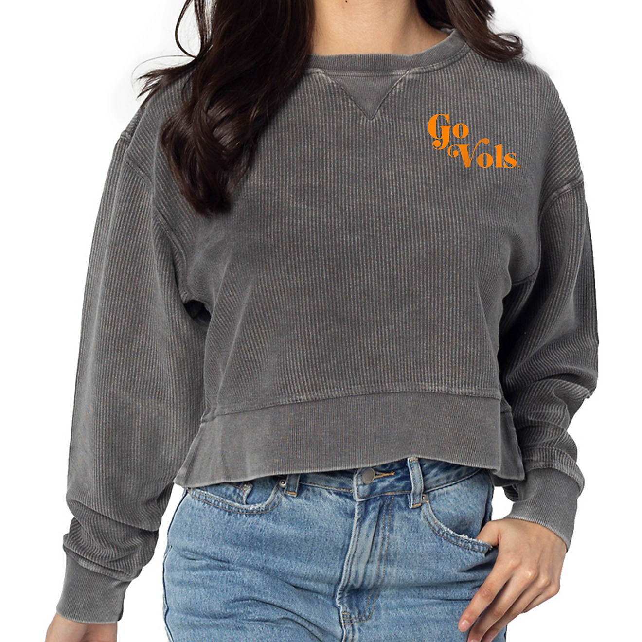 Chicka-d Women's University Of Tennessee Corded Boxy Pullover                                                                    - view number 1