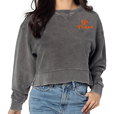 Chicka-d Women's Oklahoma State University Corded Boxy Pullover