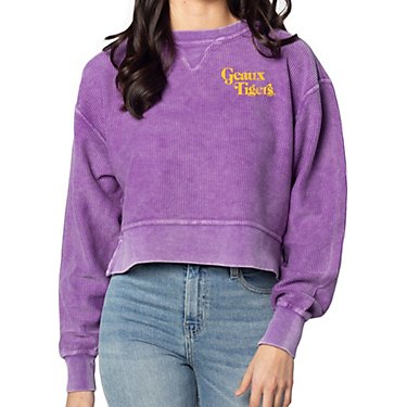 Chicka-d Women's Louisiana State University Corded Boxy Pullover