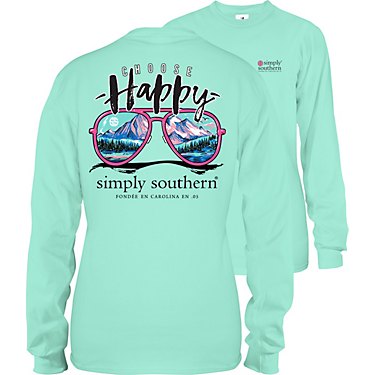 Simply Southern Women's Happy Sunglasses Long Sleeve T-shirt