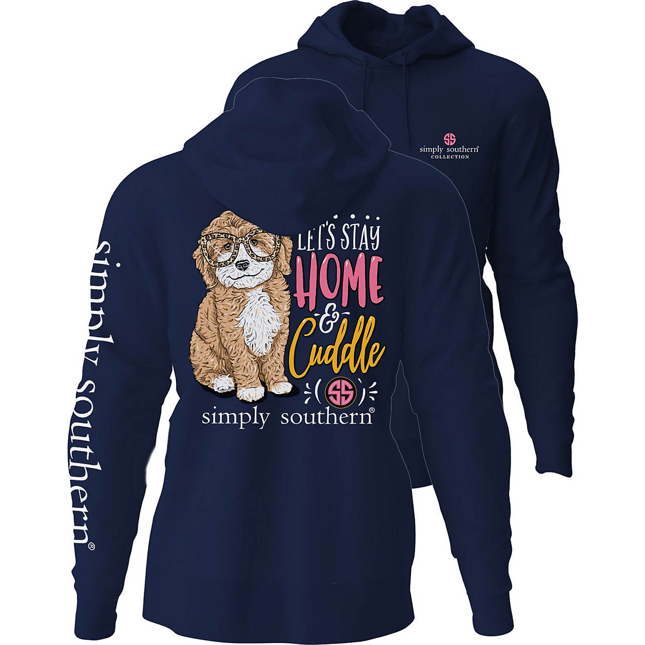 Simply Southern Women's Cuddle Pup Hooded Shirt                                                                                  - view number 1
