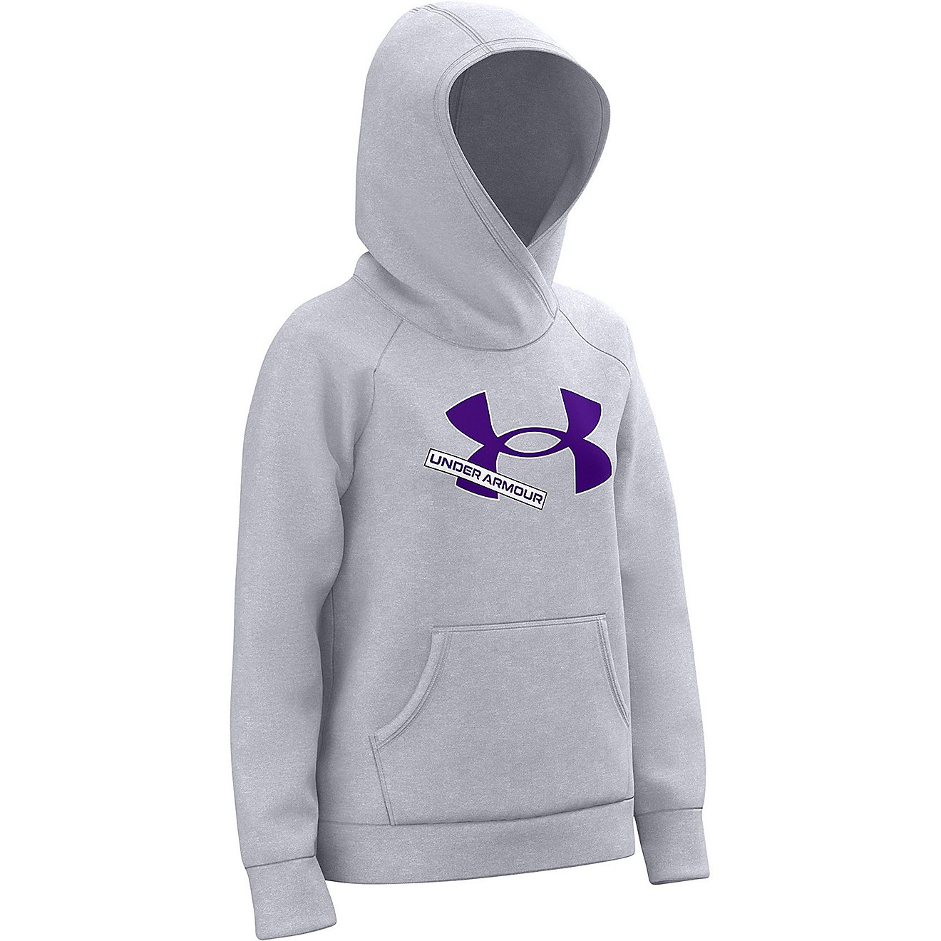 Under Armour Girls' Rival Fleece Hoodie                                                                                          - view number 3