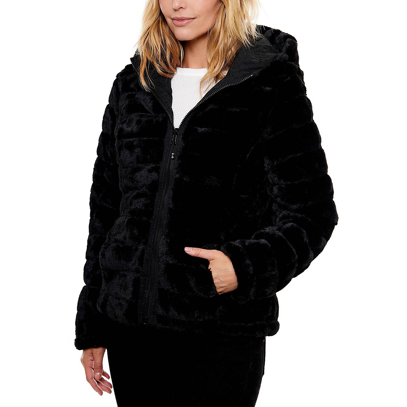 Be Boundless Women's Thermo-Lock Soft Touch 2-in-1 Quilted Knit Hooded Jacket                                                    - view number 8