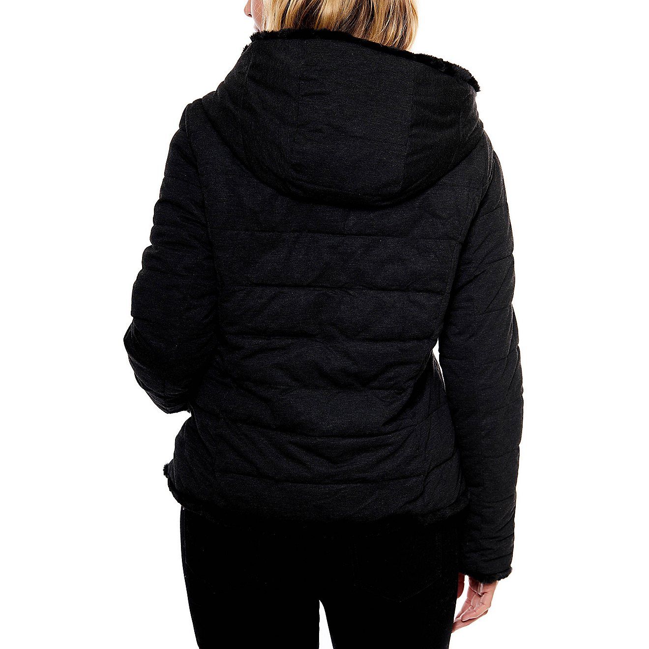 Be Boundless Women's Thermo-Lock Soft Touch 2-in-1 Quilted Knit Hooded Jacket                                                    - view number 4