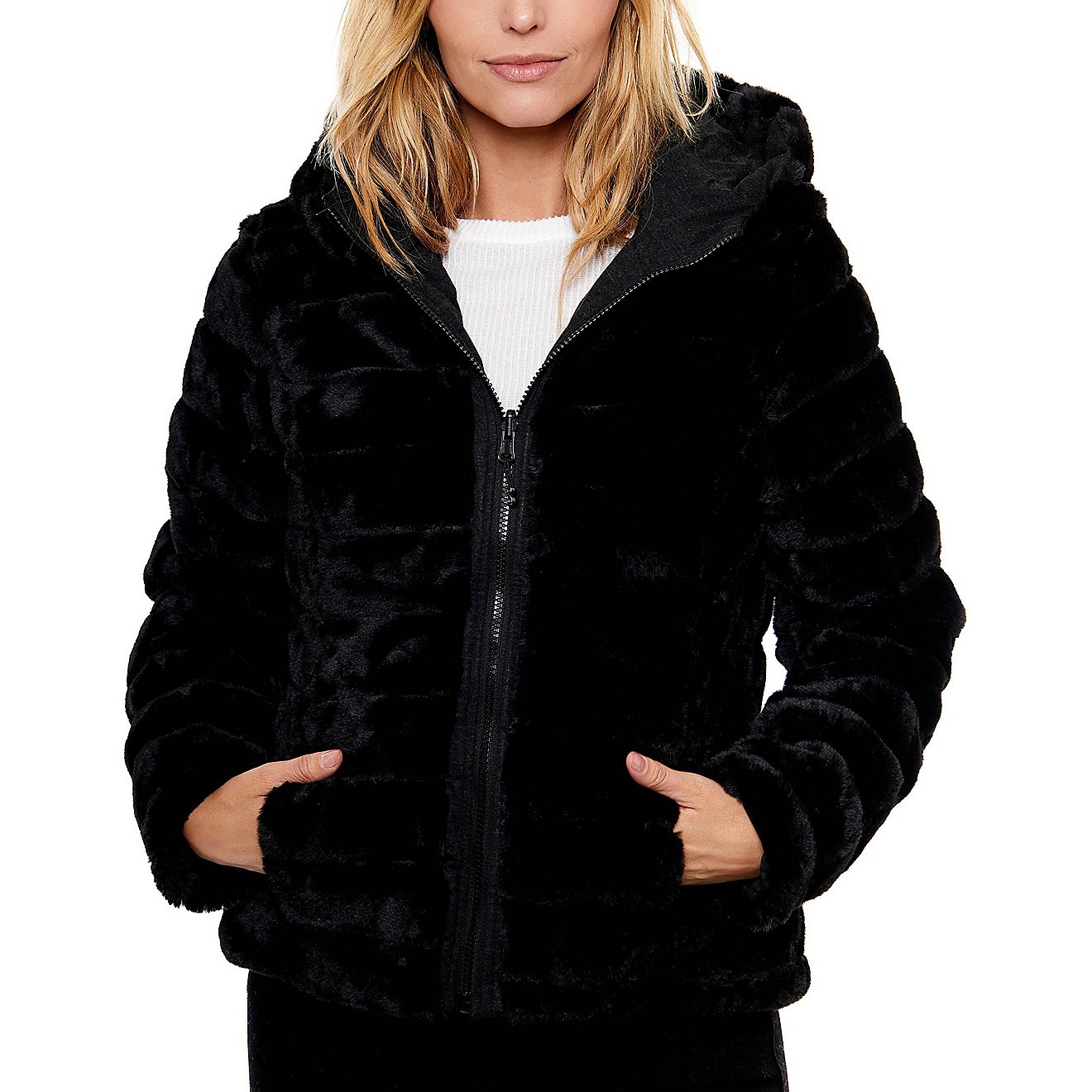 Be Boundless Women's Thermo-Lock Soft Touch 2-in-1 Quilted Knit Hooded Jacket                                                    - view number 6