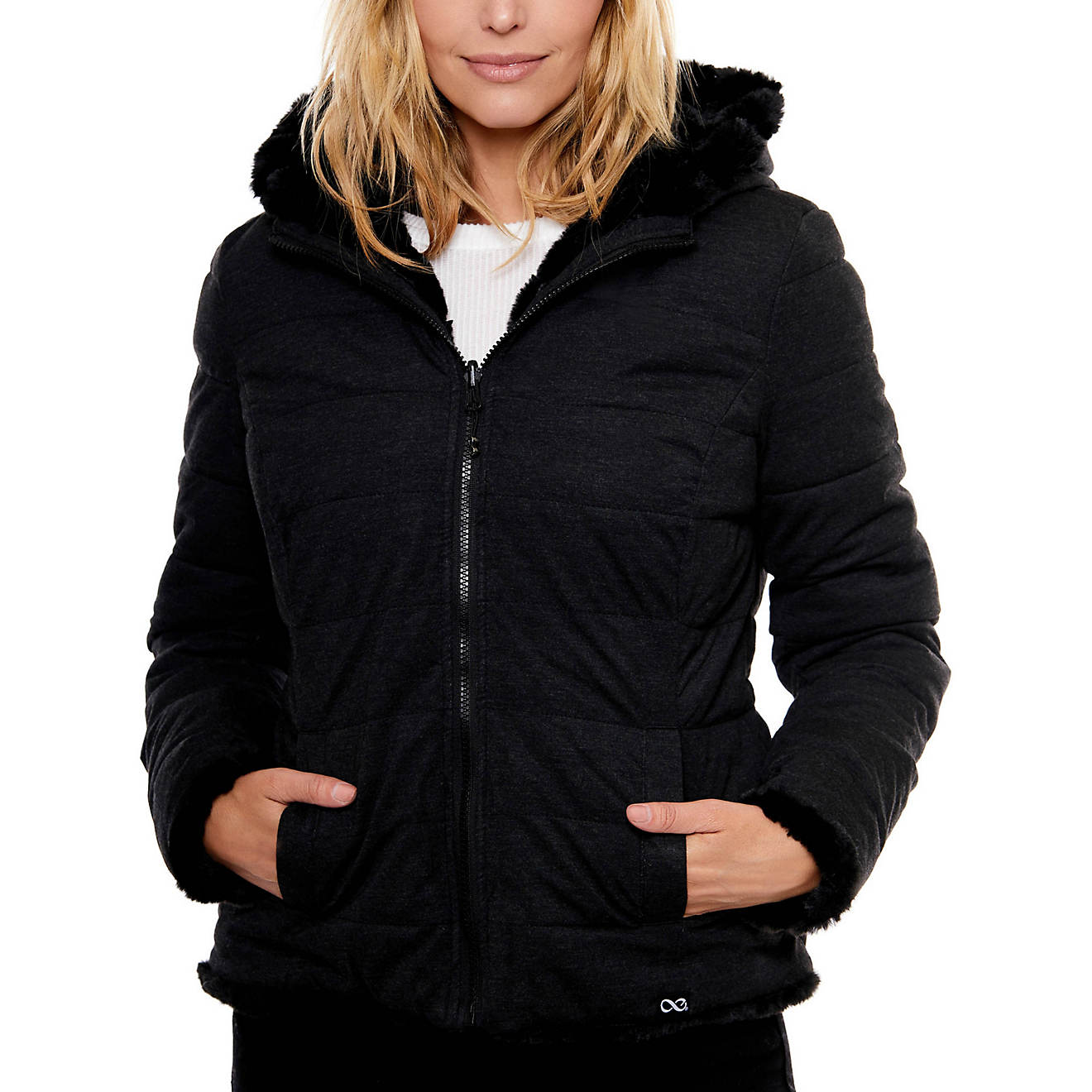 Be Boundless Women's Thermo-Lock Soft Touch 2-in-1 Quilted Knit Hooded Jacket                                                    - view number 1