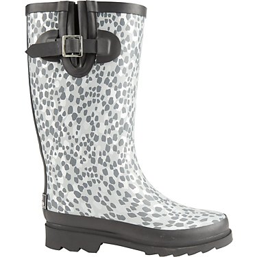 Magellan Outdoors Women's Silver Animal Calf Rubber Boots