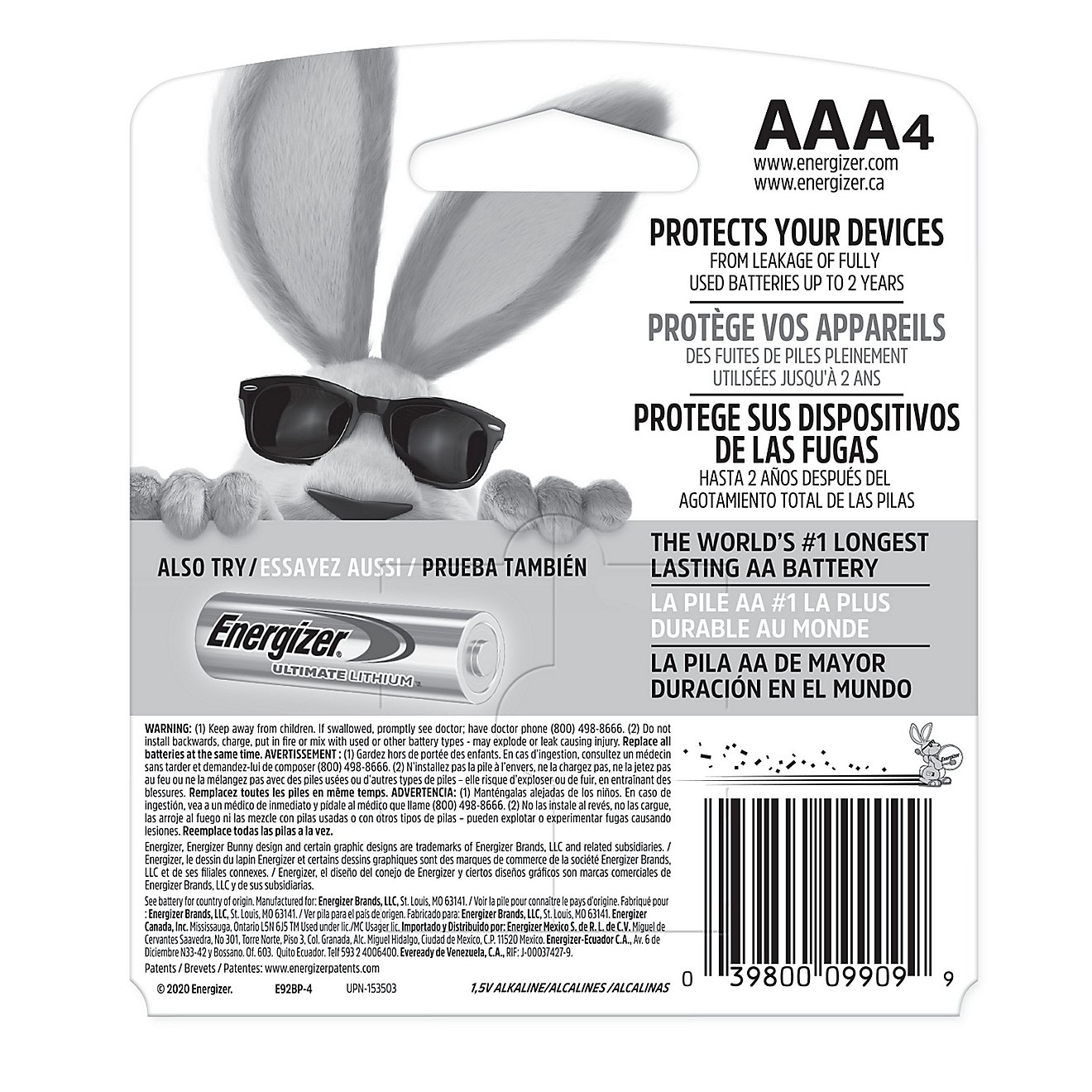 Energizer® Max AAA Batteries 4-Pack - view number 2