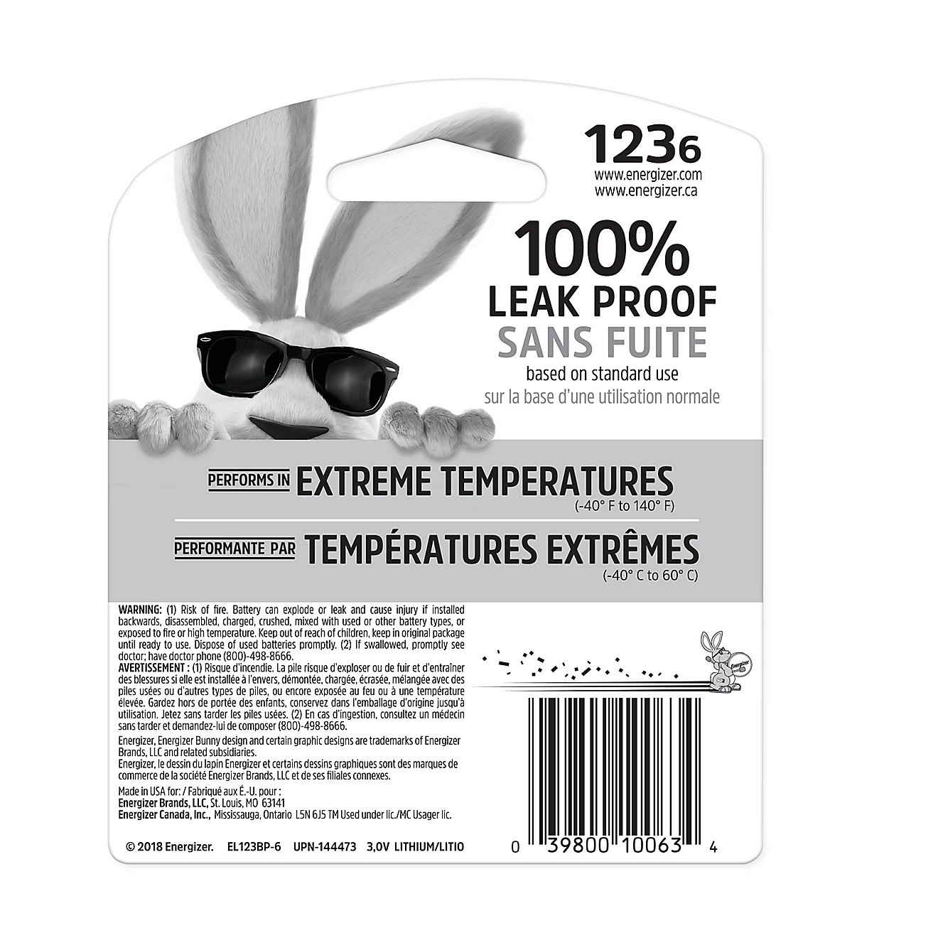 Energizer® CR123 Lithium Batteries 6-Pack - view number 2