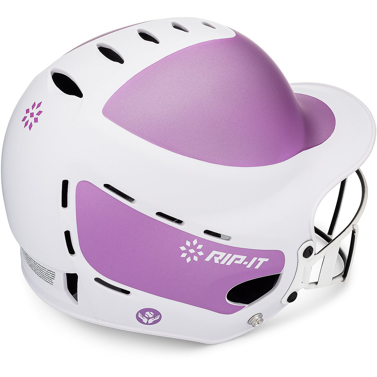 RIP-IT Women's Vision Pro Matte Shimmer Two Tone Softball Batting Helmet                                                         - view number 2