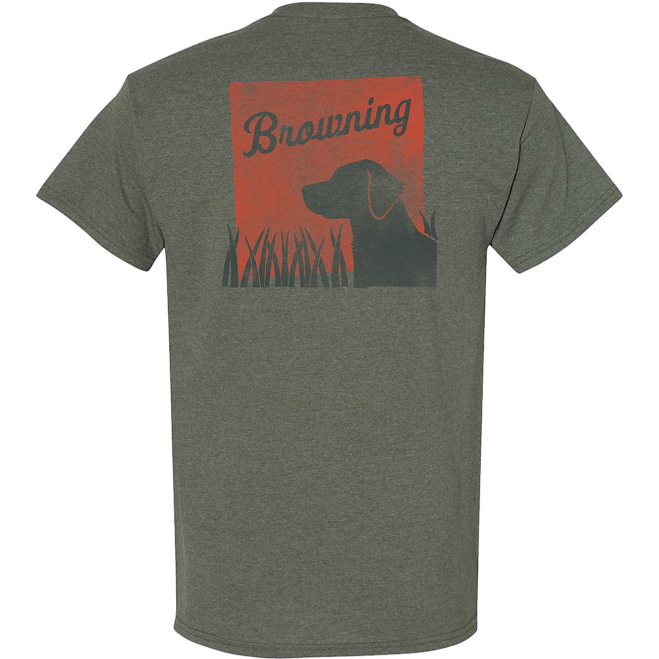 Browning Men's Grass Dog Graphic T-shirt                                                                                         - view number 1