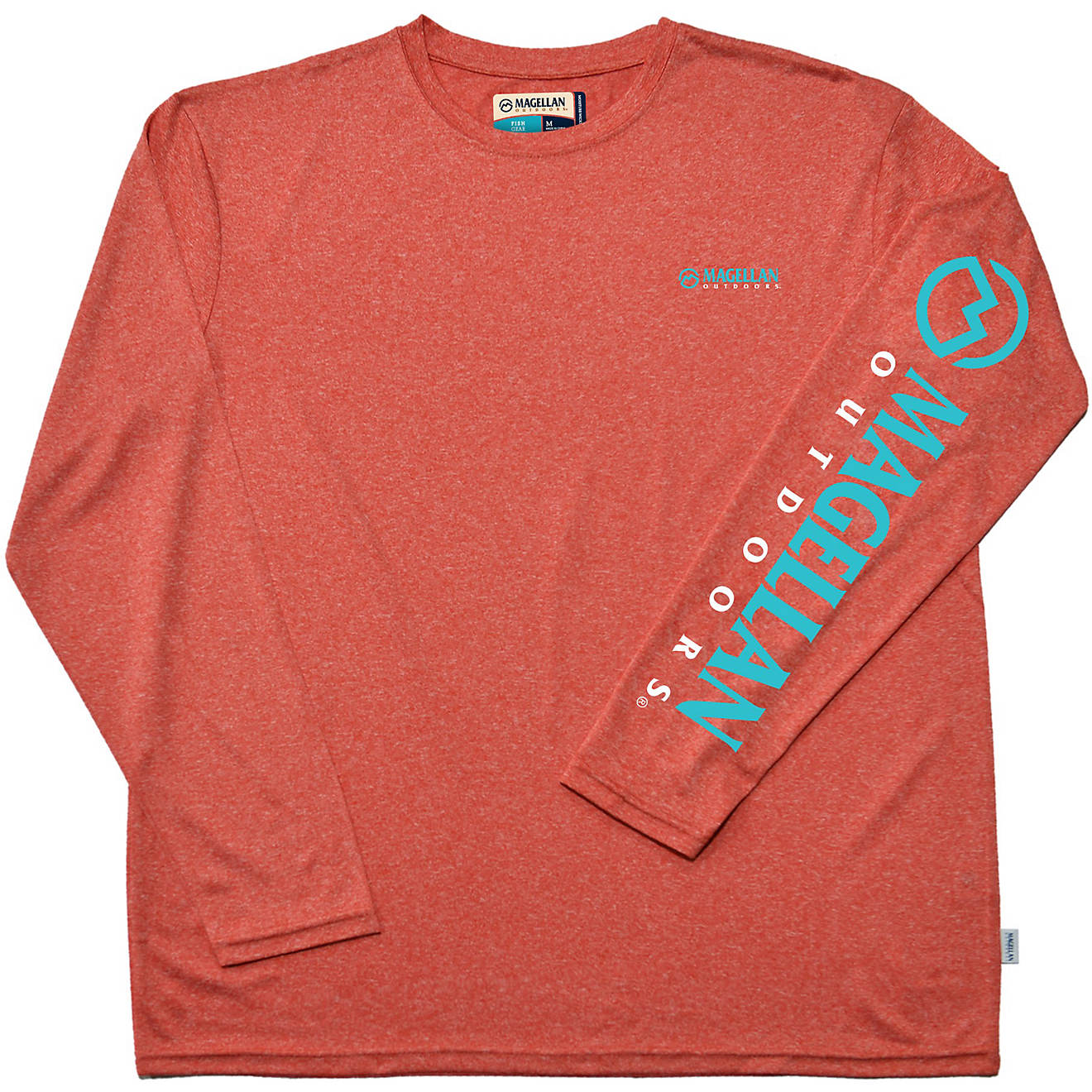 Magellan Outdoors Men's Casting Crew Heathered Long Sleeve T-shirt                                                               - view number 1