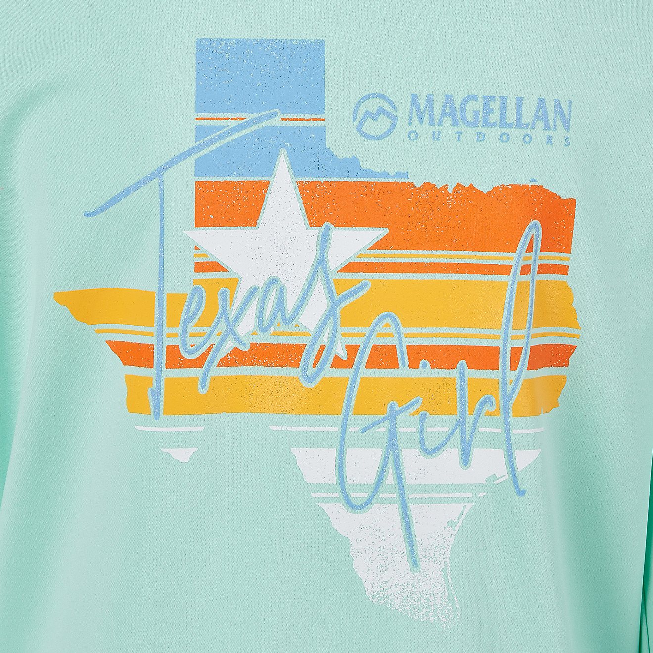 Magellan Outdoors Girls' FishGear Caddo Lake Texas Graphic Long Sleeve T-shirt                                                   - view number 3