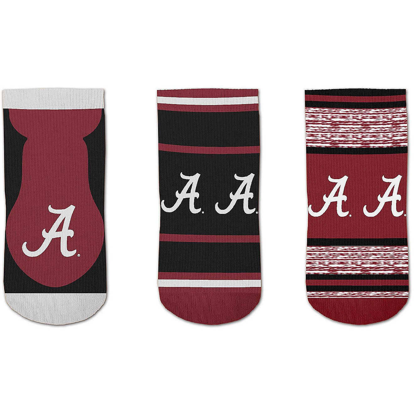 For Bare Feet University of Alabama CASH No Show Socks 3-Pack                                                                    - view number 3