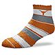 For Bare Feet University of Texas Skip Stripe Low Cut Socks                                                                      - view number 1 image