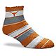 For Bare Feet University of Texas Skip Stripe Low Cut Socks                                                                      - view number 2 image