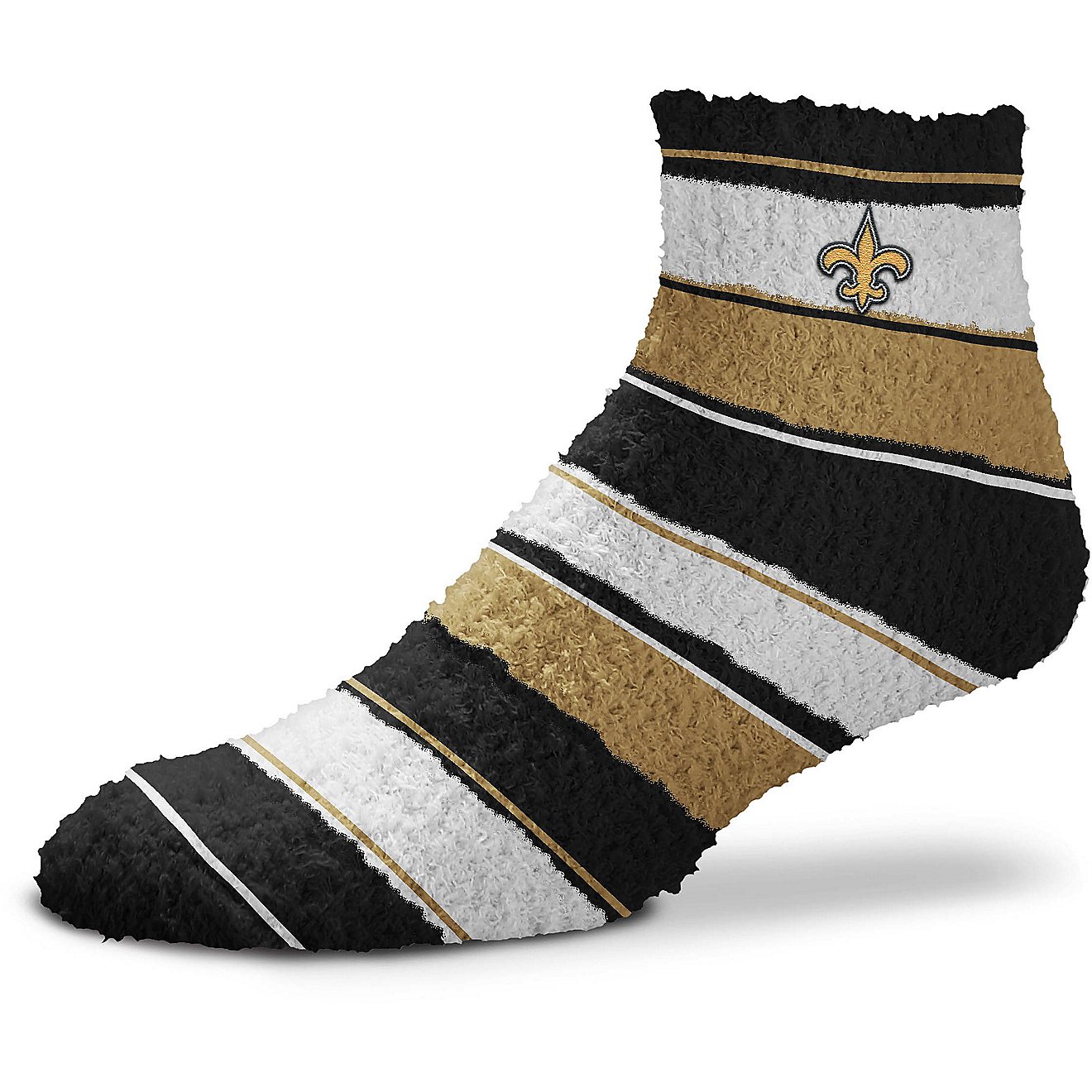 For Bare Feet New Orleans Saints Skip Stripe Low Cut Socks                                                                       - view number 1