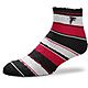 For Bare Feet Atlanta Falcons Skip Stripe Low Cut Socks                                                                          - view number 1 image
