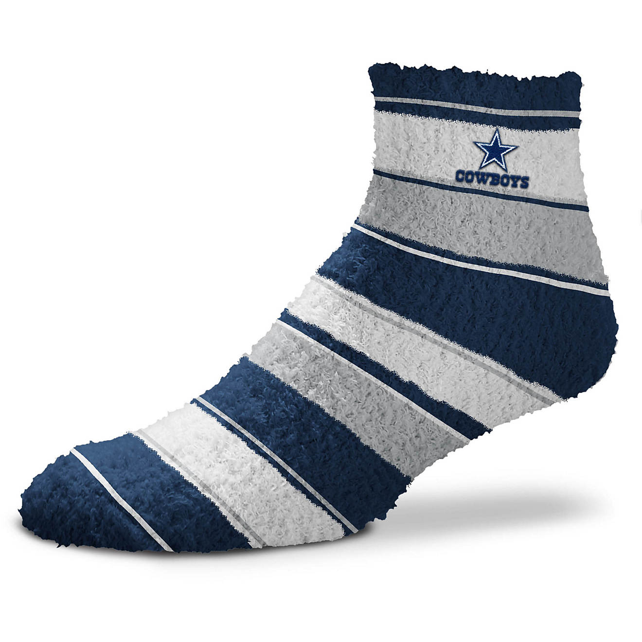 For Bare Feet Dallas Cowboys Skip Stripe Low Cut Socks                                                                           - view number 1