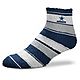For Bare Feet Dallas Cowboys Skip Stripe Low Cut Socks                                                                           - view number 1 image