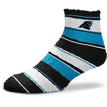 For Bare Feet Carolina Panthers Skip Stripe Low Cut Socks                                                                       