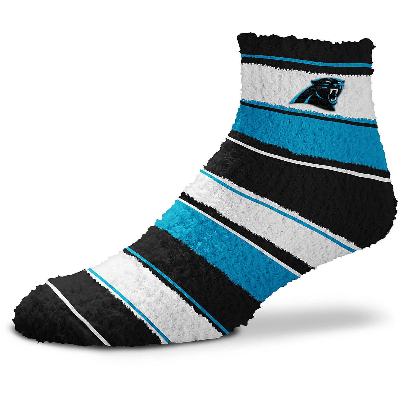For Bare Feet Carolina Panthers Skip Stripe Low Cut Socks                                                                        - view number 1