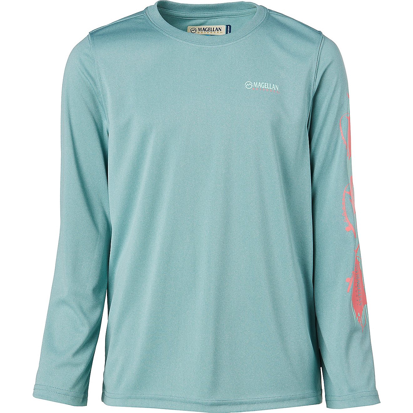 Magellan Outdoors Boys' Casting Crew Long Sleeve T-shirt                                                                         - view number 1