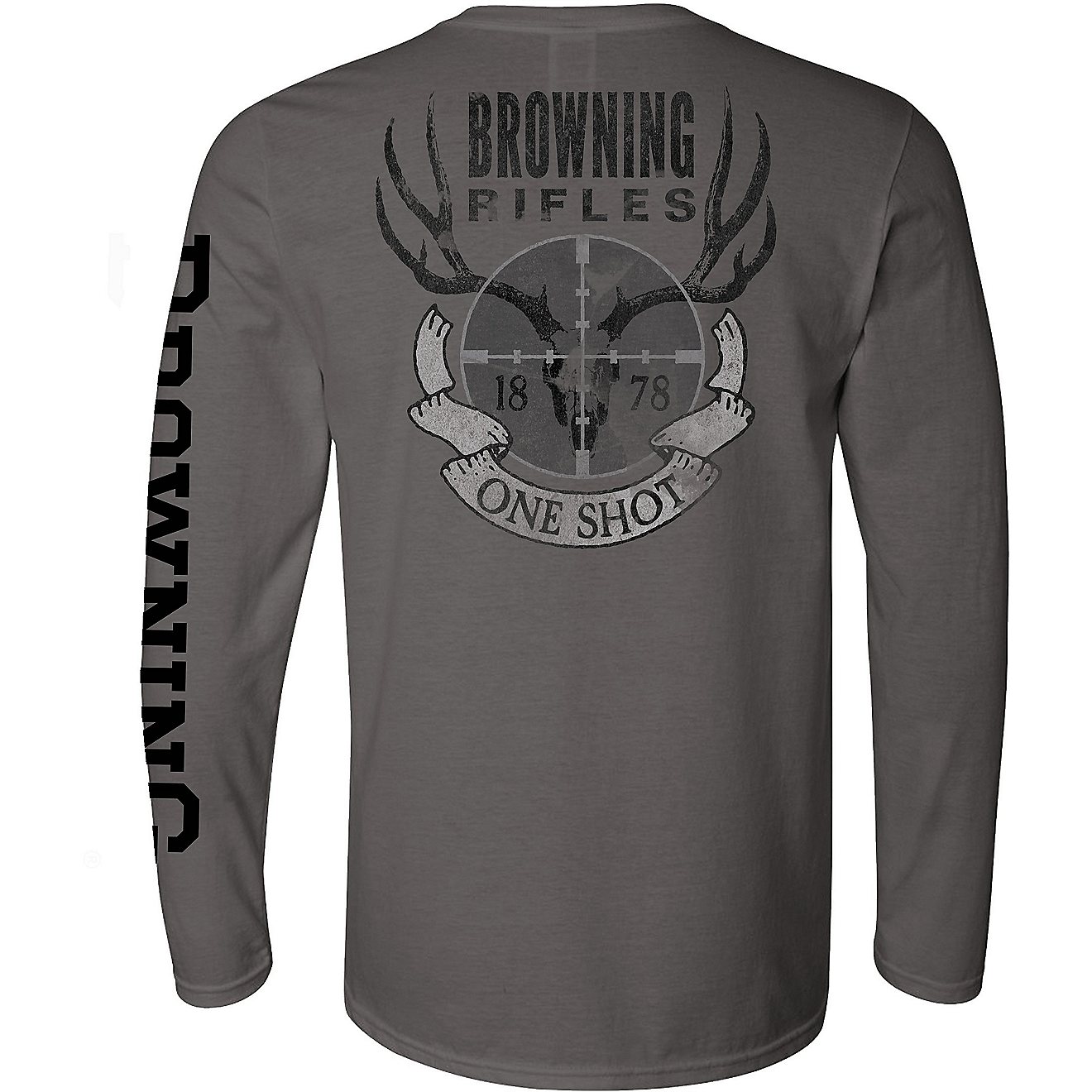 Browning Men's One Shot Rifle Long Sleeve T-shirt                                                                                - view number 1