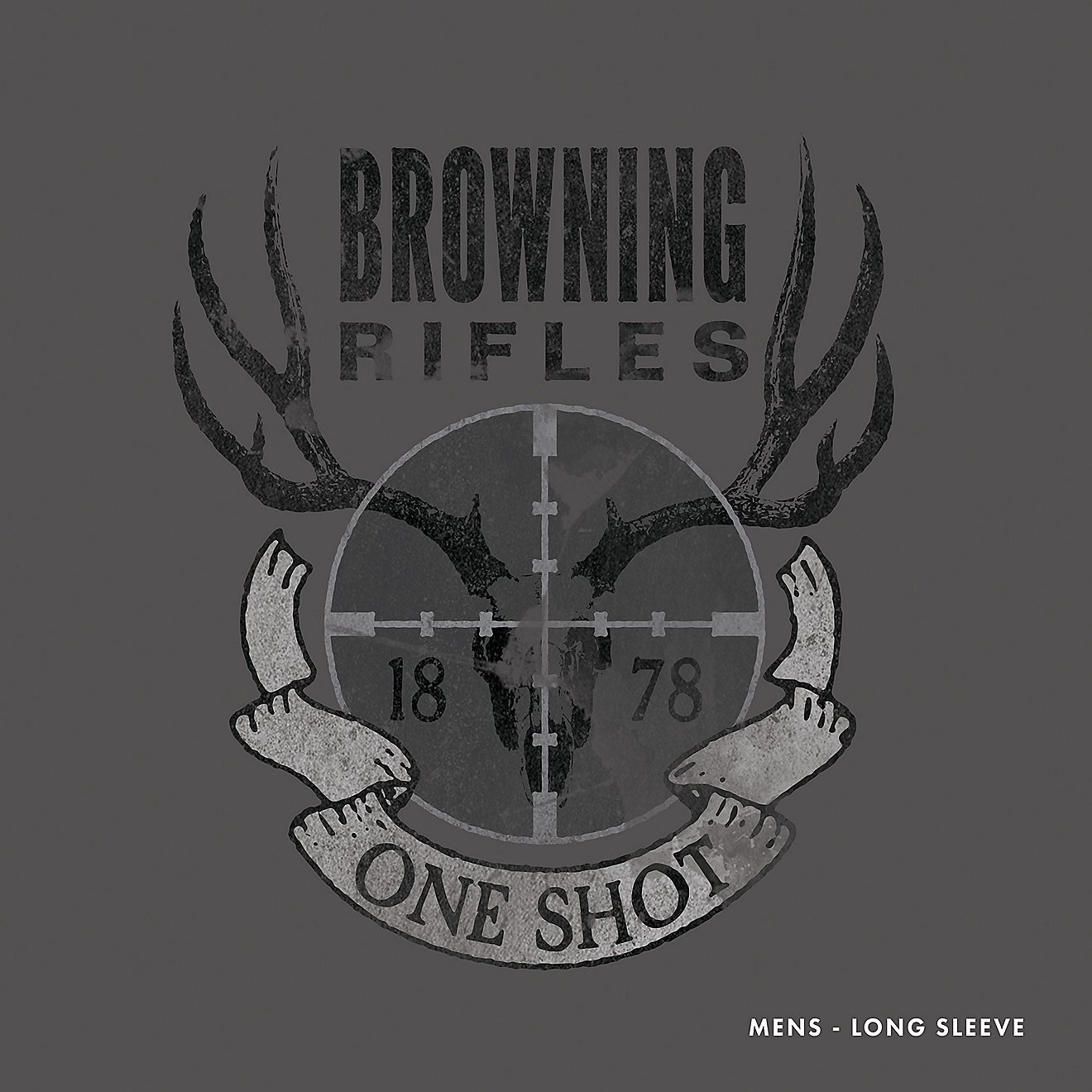 Browning Men's One Shot Rifle Long Sleeve T-shirt                                                                                - view number 3