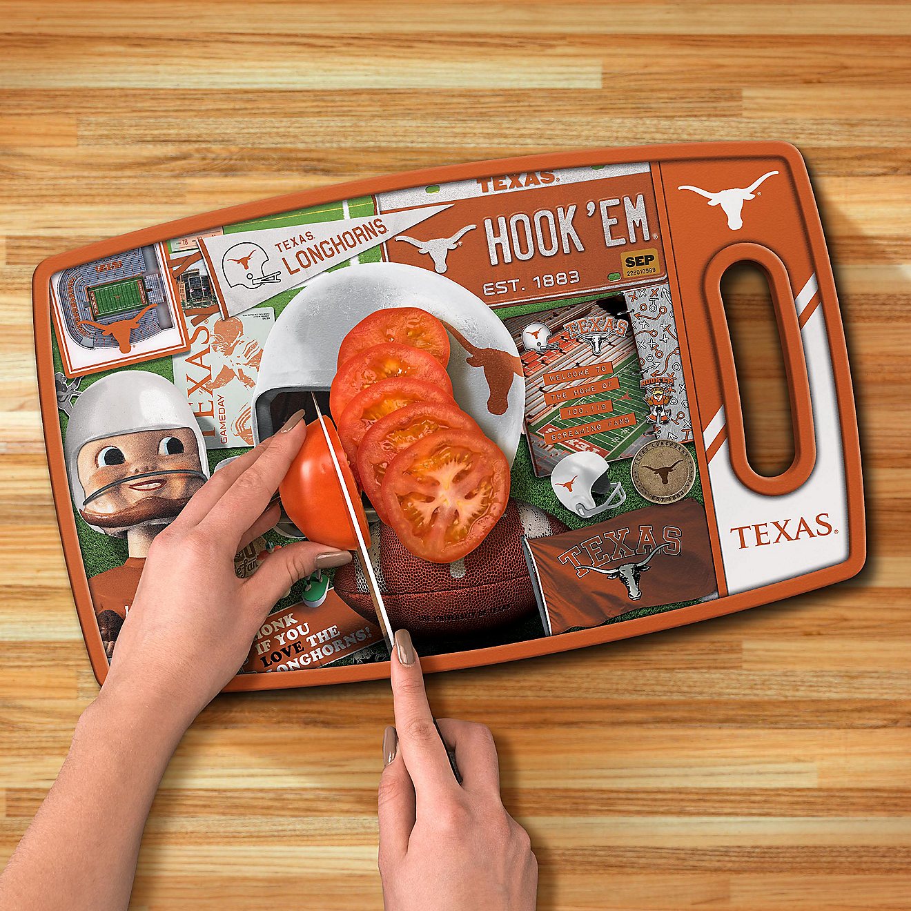 YouTheFan University Of Texas Retro Series Cutting Board                                                                         - view number 4