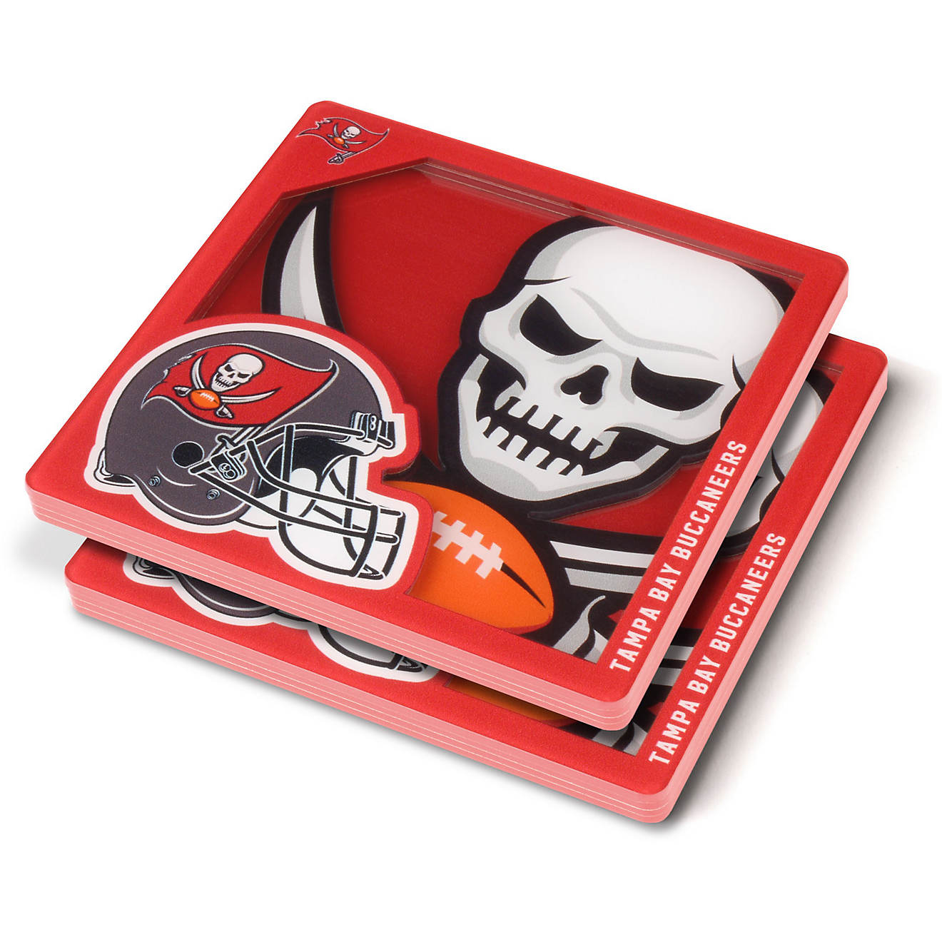 YouTheFan Tampa Bay Buccaneers 3D Series Coasters 2-Pack                                                                         - view number 1