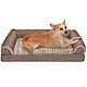 FurHaven Orthopedic Luxe Fur and Linen Medium Sofa Pet Bed                                                                       - view number 2 image