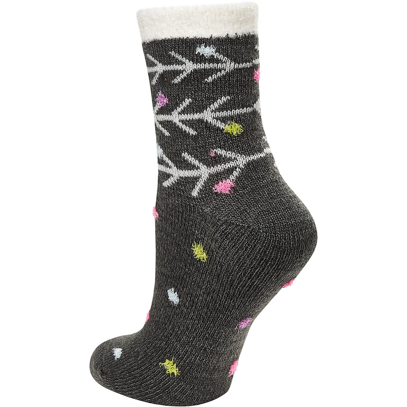 Magellan Outdoors Women's Lodge Dotted Arrow Crew Socks                                                                          - view number 2