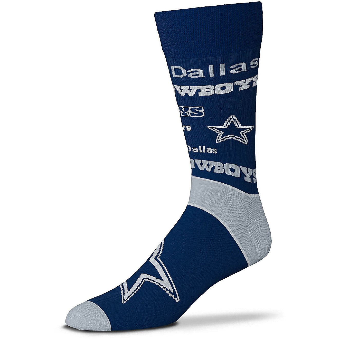 For Bare Feet Dallas Cowboys End to End Big Logo Knee High Socks                                                                 - view number 1