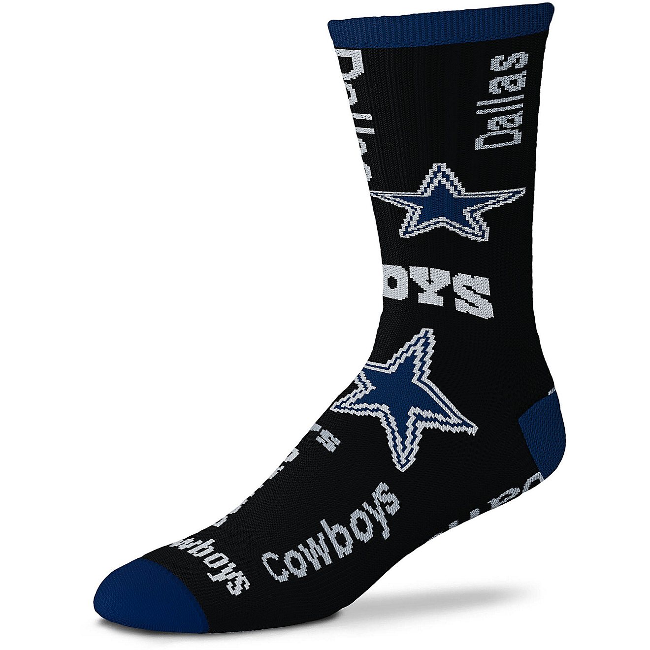For Bare Feet Dallas Cowboys Holiday Pattern Socks                                                                               - view number 2