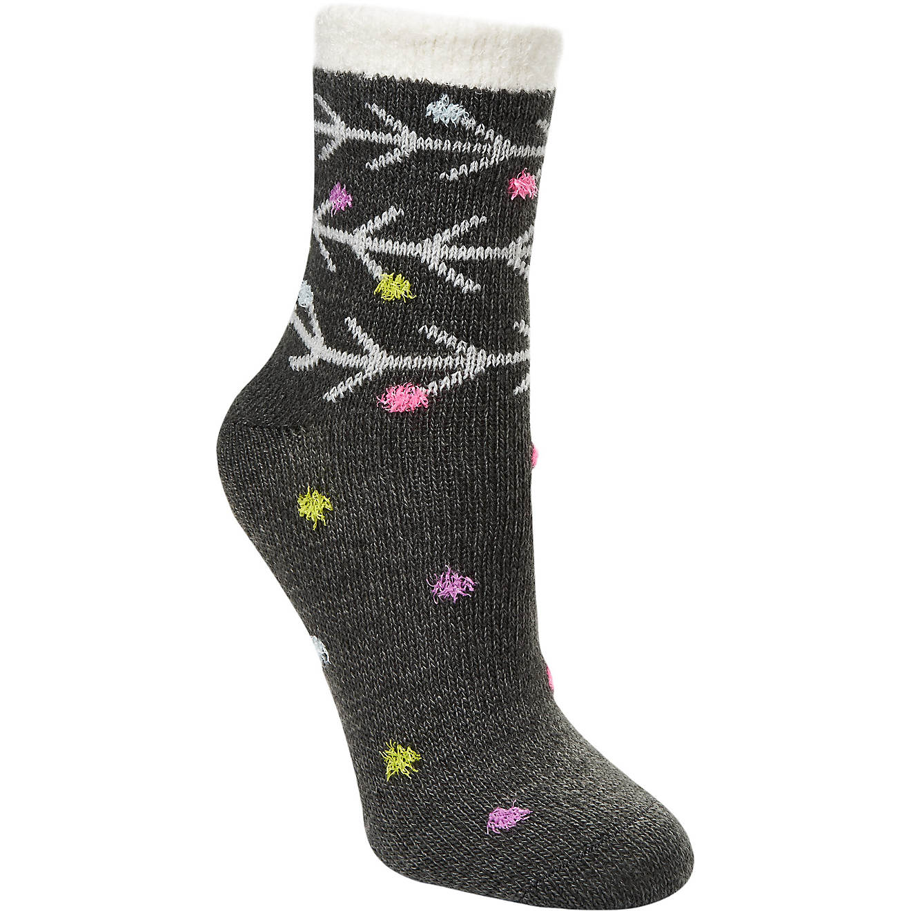 Magellan Outdoors Women's Lodge Dotted Arrow Crew Socks                                                                          - view number 1