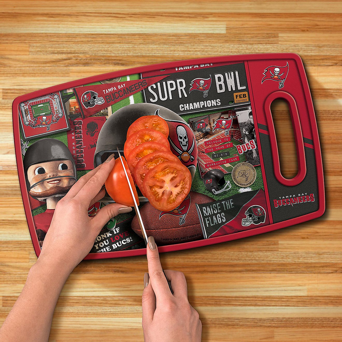 YouTheFan Tampa Bay Buccaneers Retro Series Cutting Board                                                                        - view number 4
