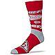 For Bare Feet Kansas City Chiefs End to End Big Logo Crew Socks                                                                  - view number 1 image