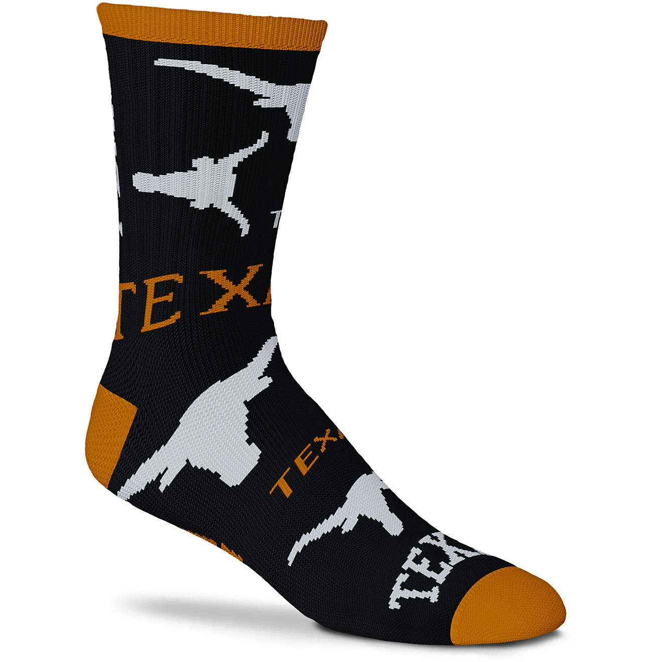 For Bare Feet University of Texas End to End Socks                                                                               - view number 1