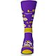 For Bare Feet Louisiana State University End to End Big Logo Crew Socks                                                          - view number 3 image